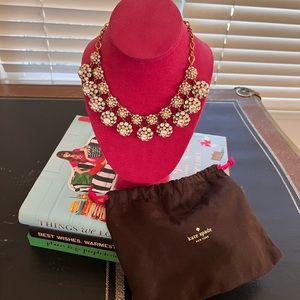 Beautiful kate spade statement necklace with original duster bag for storage.